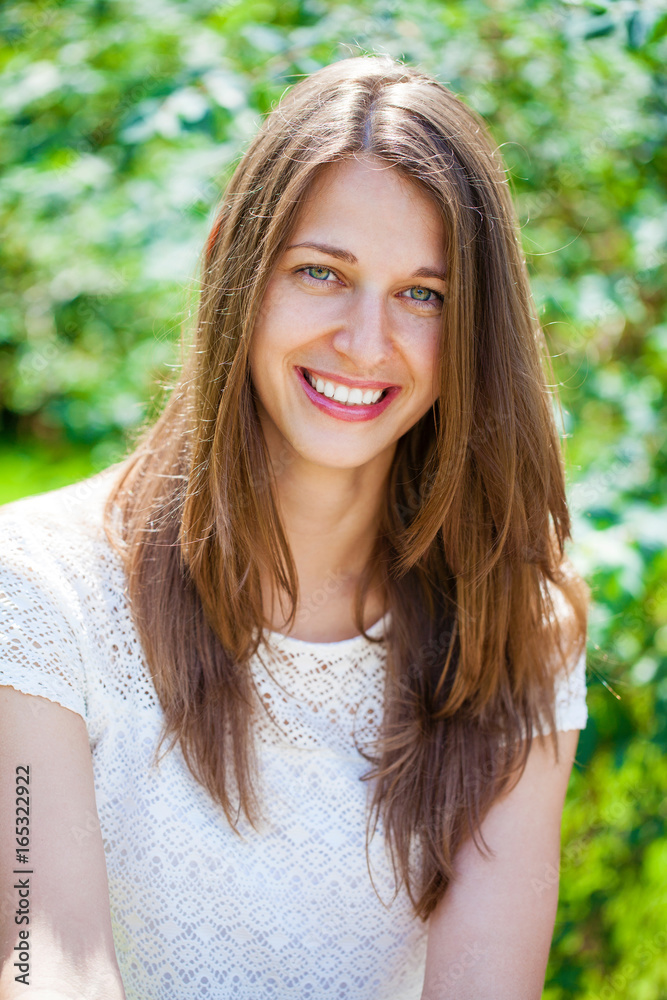 Portrait of beautiful young happy woman Portrait of beautiful young happy woman