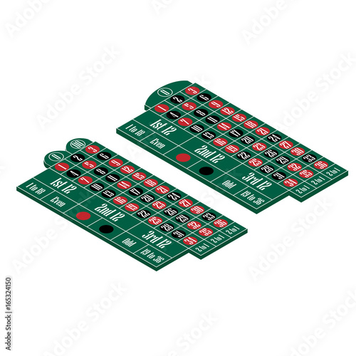 European roulette table