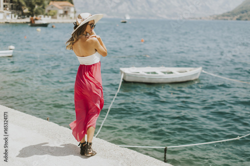 Young attractive woman with...