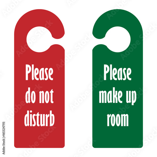 Hotel hanger tags