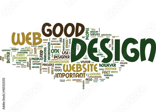 GOOD WEB DESIGN IS SO IMPORTANT Text Background Word Cloud Concept
