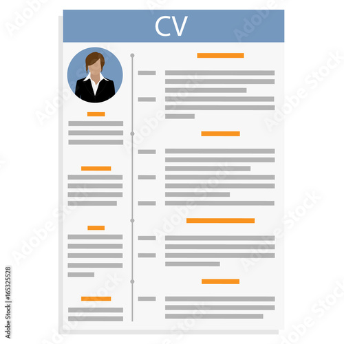 Curriculum Vitae vector