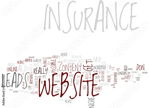 GOOD INSURANCE WEBSITE CONTENT Text Background Word Cloud Concept