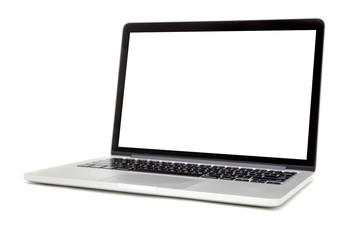 Laptop isolated on the white background