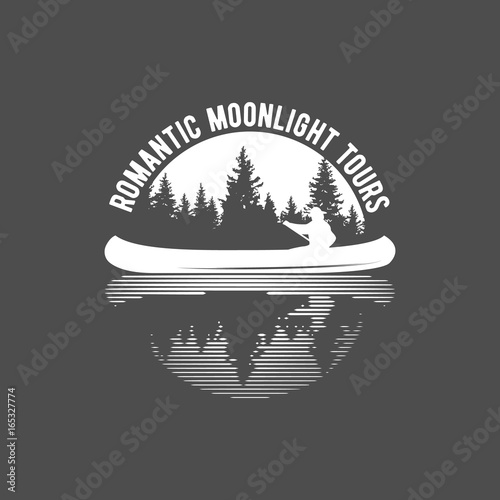 vintage canoeing logo