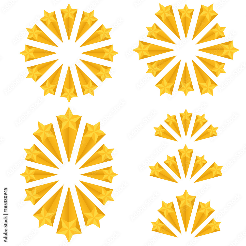 Shooting stars or fireworks, vector illustration. Shooting stars or fireworks, vector illustration.