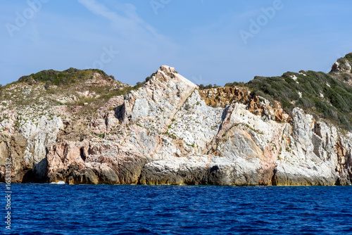 small island of Cerboli in the tuscan archipelago, italy