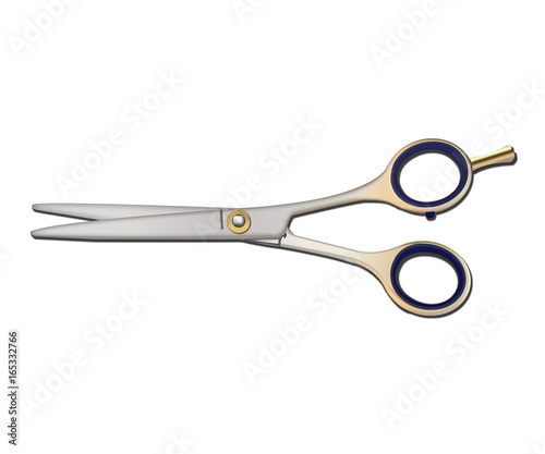 isolated scissors  for cutting hair on a white background