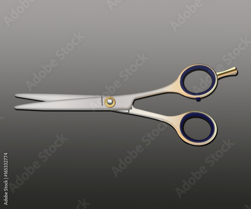 isolated scissors  for cutting hair on a background