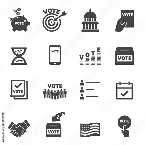 Vote icons - vector icon set