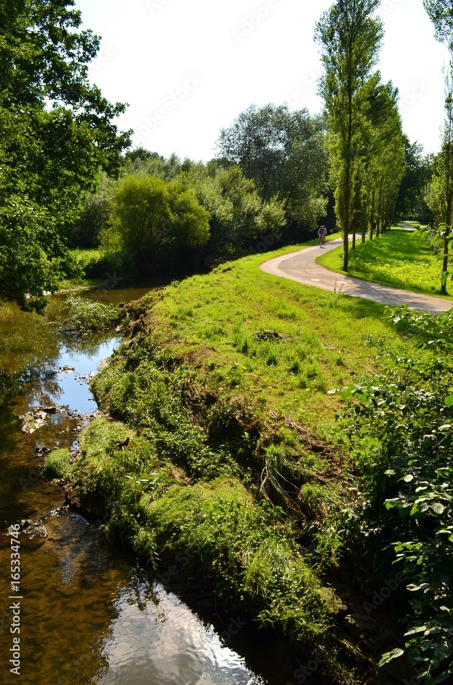 Obraz premium Park in Heepen, Bielefeld, Westphalia, Germany