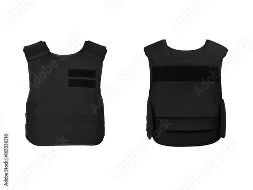 Canvas Print Flak jacket isolated on white