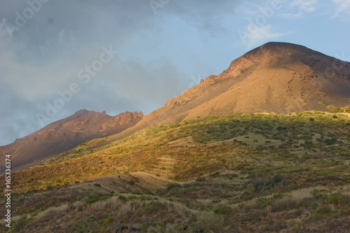 Sicily, Italy, Italia, Volcan Ethna, with lava fields from eruption and sulfur photo