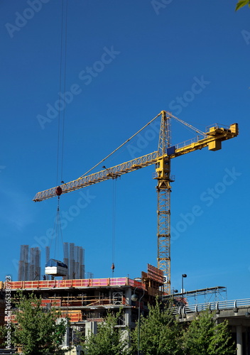 New construction of high-rise buildings in New Westminster cit