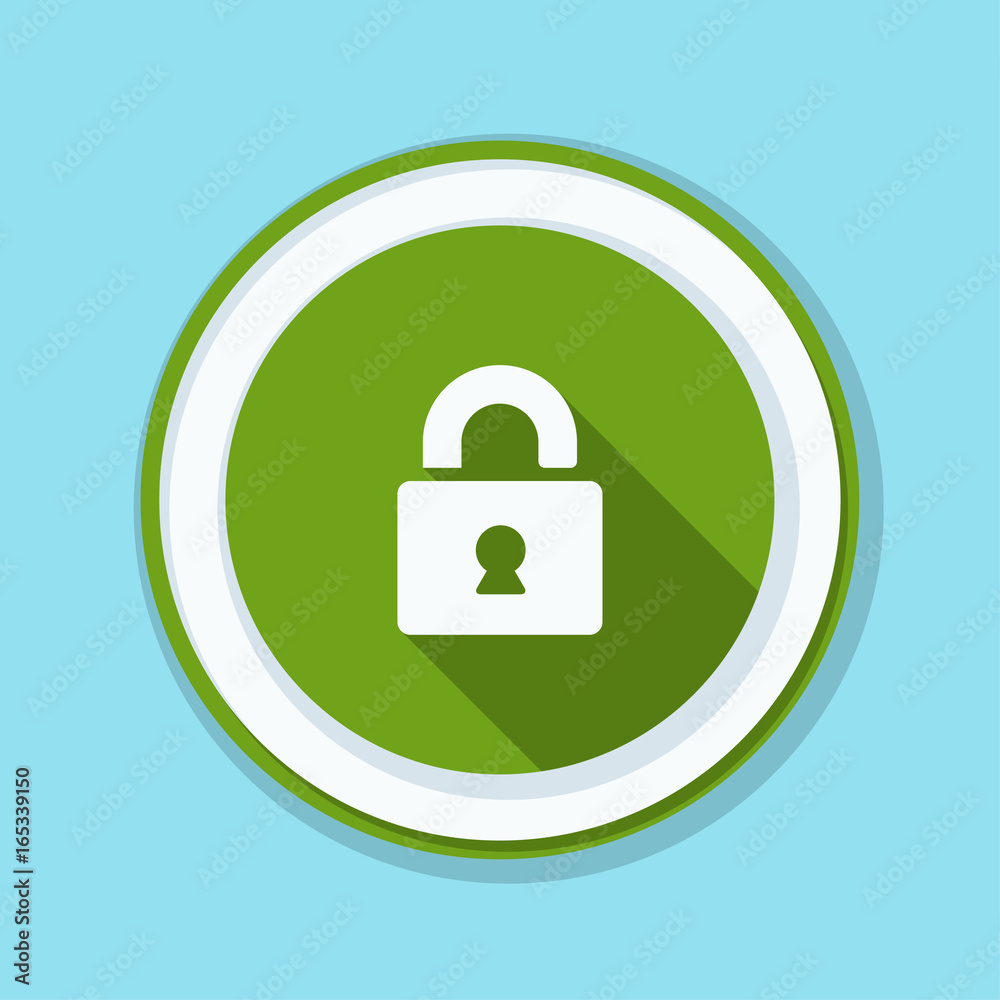 Lock Safety button illustration Lock Safety button illustration