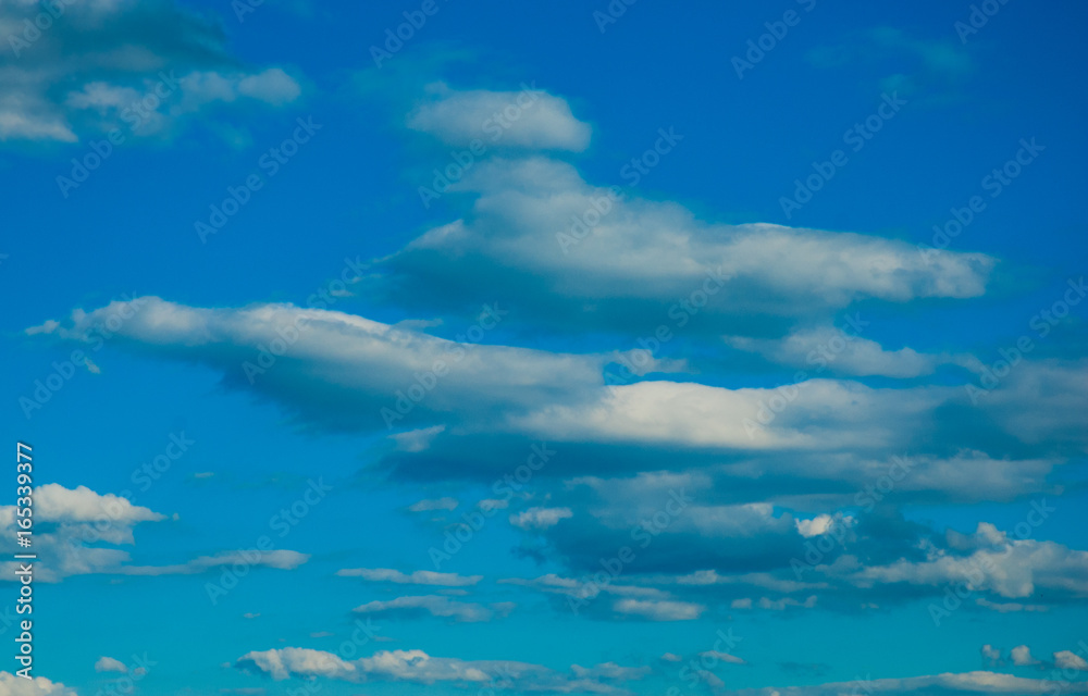 Blue sky with white clouds. Blue sky with white clouds.