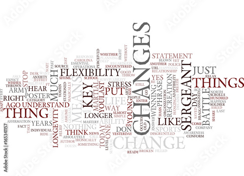 FLEXIBILITY ADAPTIBILITY AND THE KEYS TO MARTIAL ARTS MASTERY KEY Text Background Word Cloud Concept