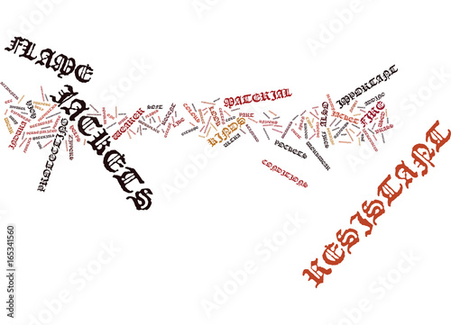 FLAME RESISTANT JACKETS Text Background Word Cloud Concept