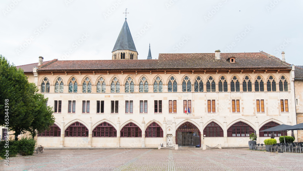   Cluny abbey in France, Burgundy, abbatial palace
