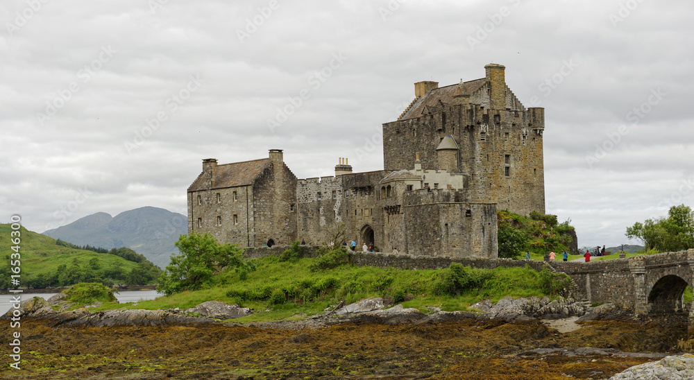 Eilean Donan Castle, a landmark in the Kyle of Lochalsh, Scotland, United Kingdom