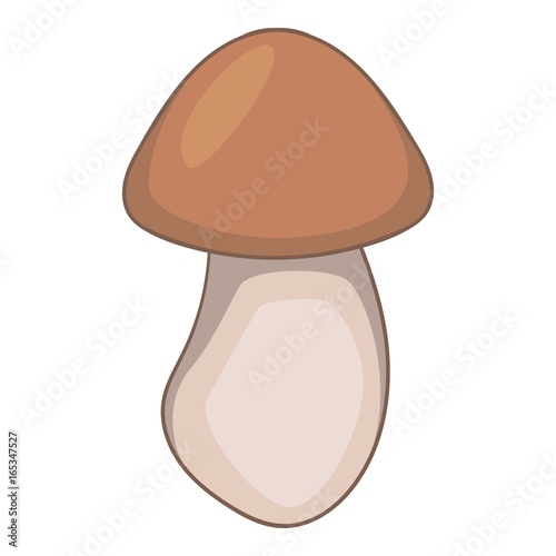 Boletus mushroom icon, cartoon style