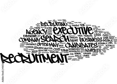 EXECUTIVE SEARCH AGENTS GET RESULTS Text Background Word Cloud Concept