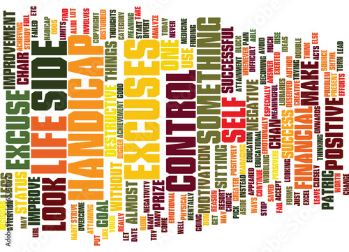 EXCUSE AGAIN Text Background Word Cloud Concept