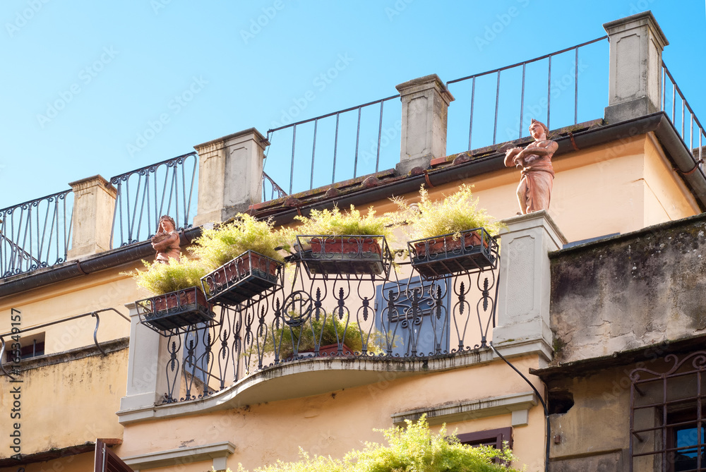 Old balcony in Italy Old balcony in Italy