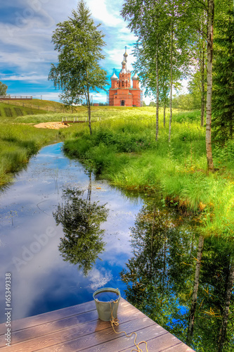 Volgoverkhovye Olginsky convent Church  Transfiguration in Russia Tver Region photo