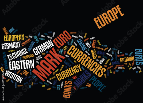 EURO IMPACT ON THE EAST EUROPEAN COUNTRIES AND BANKS Text Background Word Cloud Concept photo