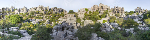 Impressive karst landscapes at Torcal de Antequera, Malaga, Spain