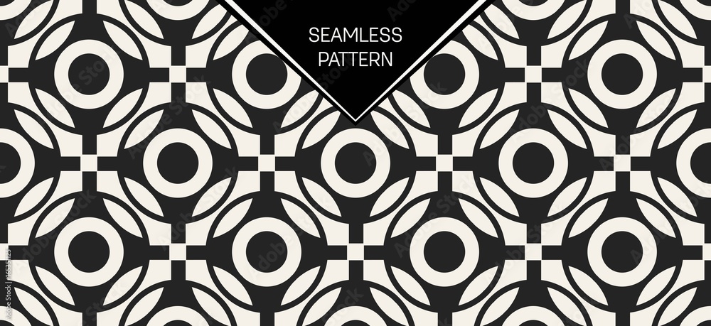 Abstract concept vector monochrome geometric pattern. Black and white minimal background. Creative illustration template. Seamless stylish texture. For wallpaper, surface, web design, textile, decor. Abstract concept vector monochrome geometric pattern. Black and white minimal background. Creative illustration template. Seamless stylish texture. For wallpaper, surface, web design, textile, decor.