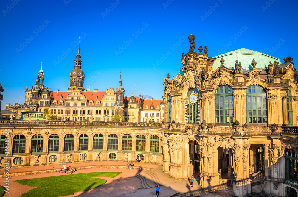 Famous Zwinger palace (Der Dresdner Zwinger) Art Gallery of Dresden, Saxony, Germany