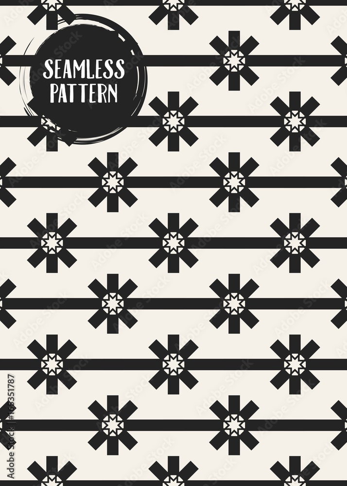 Abstract concept vector monochrome geometric pattern. Black and white minimal background. Creative illustration template. Seamless stylish texture. For wallpaper, surface, web design, textile, decor. Abstract concept vector monochrome geometric pattern. Black and white minimal background. Creative illustration template. Seamless stylish texture. For wallpaper, surface, web design, textile, decor.