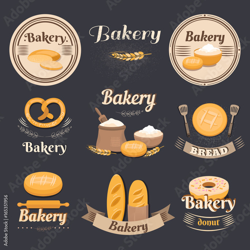 Vintage bakery logo.