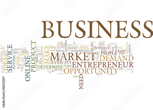 ENTREPRENEUR BUSINESS OPPORTUNITY Text Background Word Cloud Concept