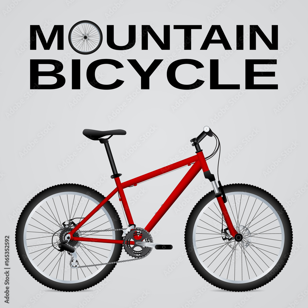 Mountain bike. Isolated object. Vector Image. Mountain bike. Isolated object. Vector Image.