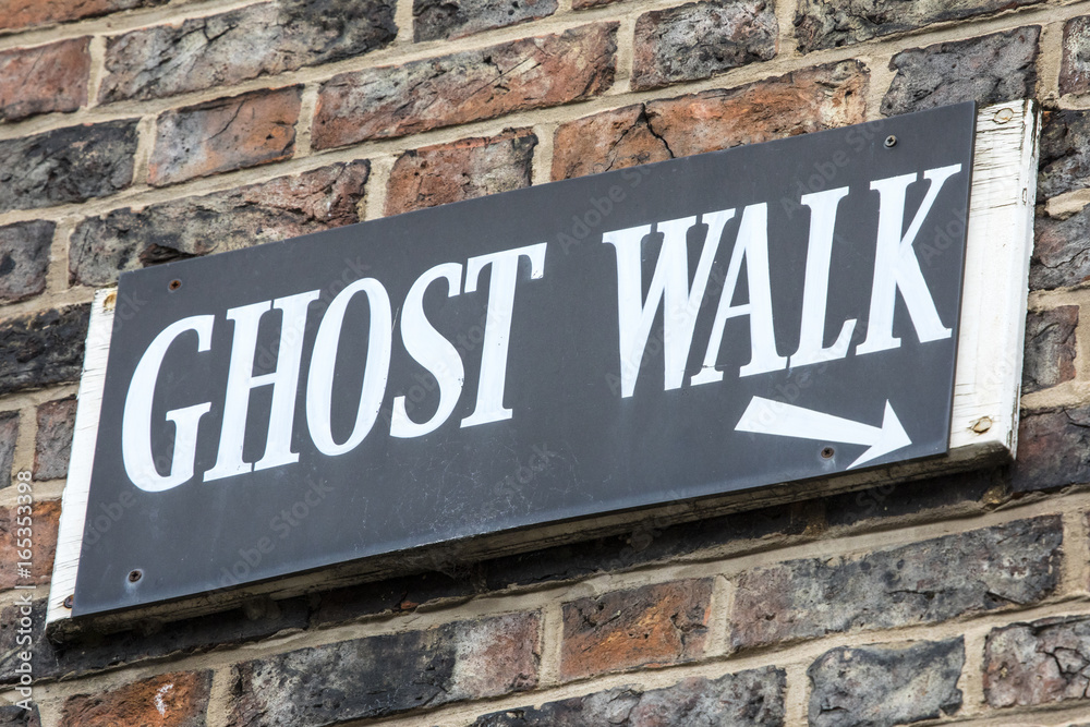 Ghost Walk Sign Ghost Walk Sign
