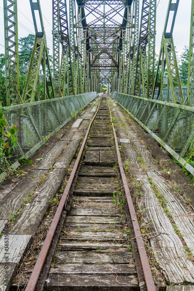 Abandoned railway bridge between Costa Rica and Panama