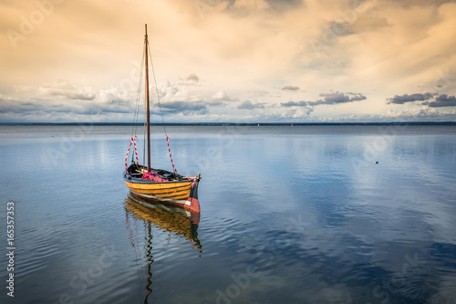 Obraz na płótnie fishing boats, Baltic sea, Bay of Puck w salonie