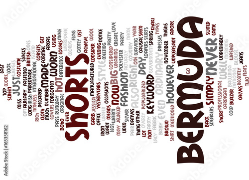 BERMUDA TRAVELS Text Background Word Cloud Concept