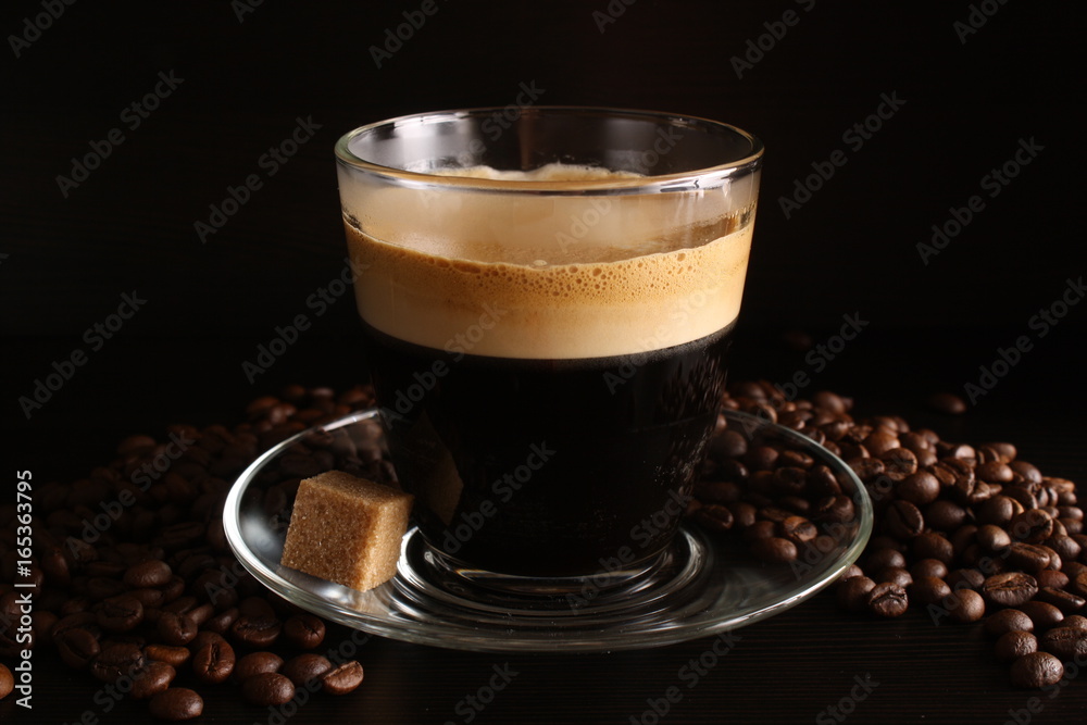 Coffee glass Grains Coffee glass Grains