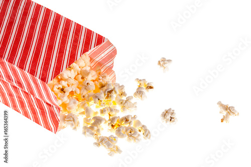 Cuadro en lienzo Isolated Popcorn bag