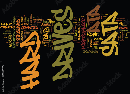 ATA VS SATA HARD DRIVES Text Background Word Cloud Concept