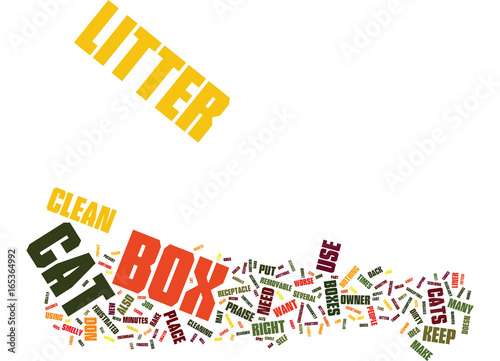 AT LAST CAT LITTER BOXES DON T HAVE TO BE EVIL Text Background Word Cloud Concept