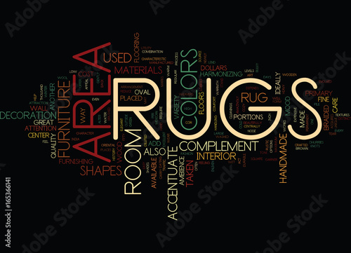 AREA RUGS Text Background Word Cloud Concept