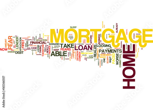 ARE YOU READY FOR A HOME MORTGAGE LOAN Text Background Word Cloud Concept photo