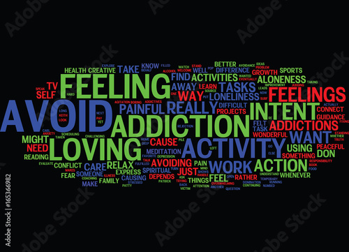 ARE YOU ADDICTED TO YOUR ACTIVITIES Text Background Word Cloud Concept