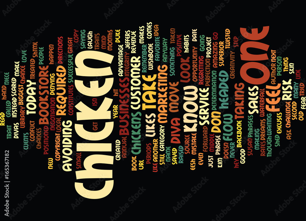 Poster ARE YOU A CHICKEN Text Background Word Cloud Concept – Wall Art ...