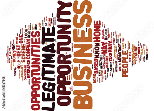 ARE THOSE BIZ OPPORTUNITIES LEGIT Text Background Word Cloud Concept